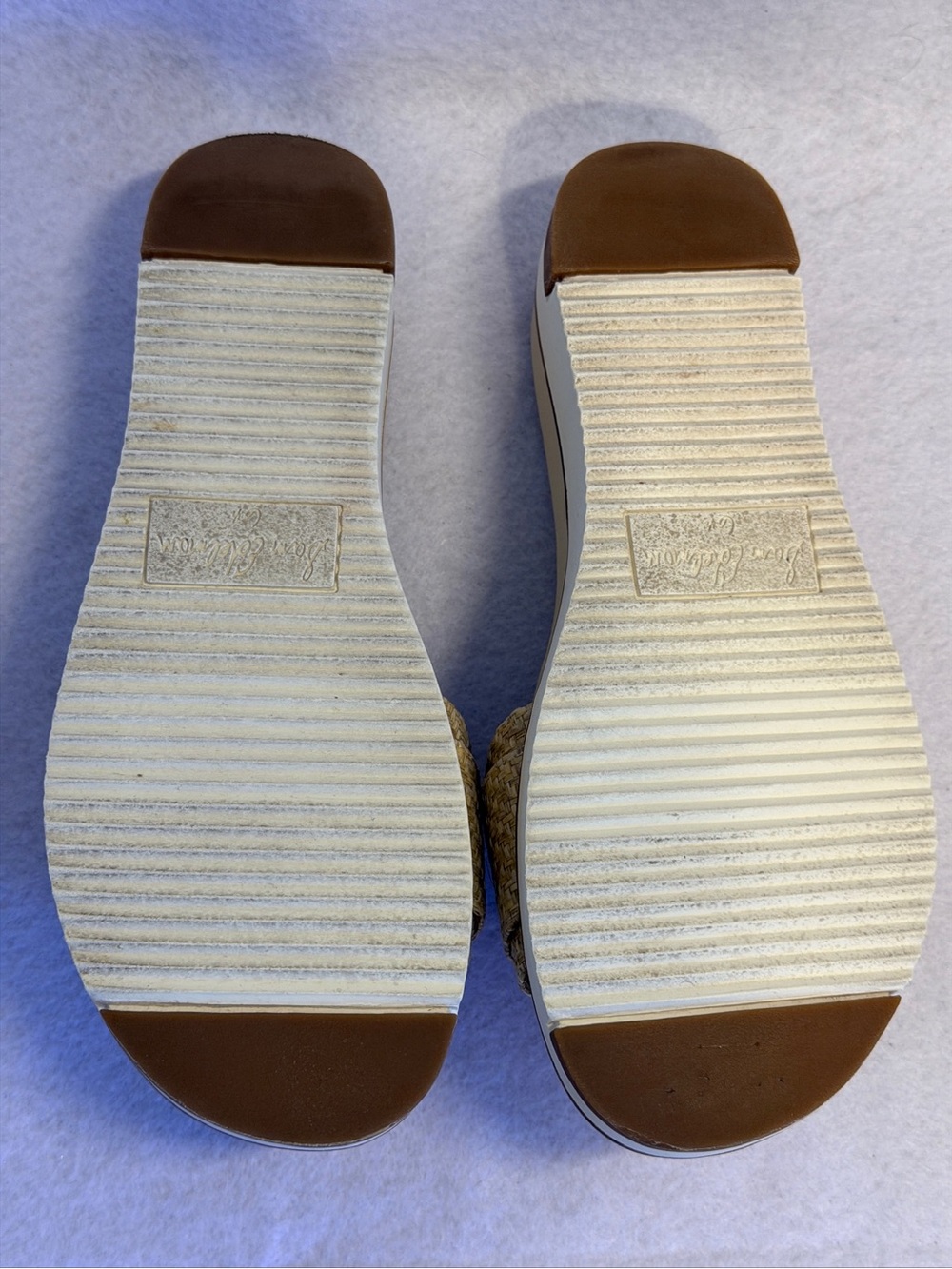 Sam Edelman Ariane Woven Slide Sandal - Eggshell/Tan - Picture 4 of 4